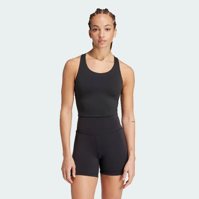 Women's adidas All Me Medium-Support Long Line Bra Tank Top