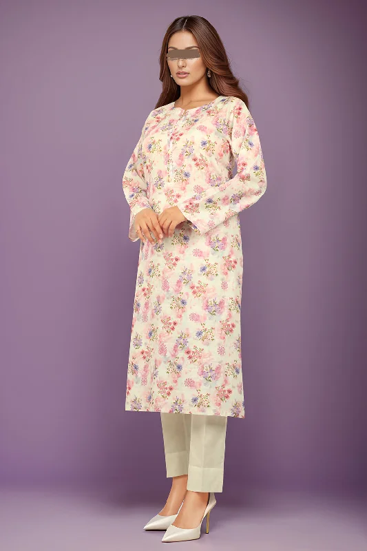 Printed Khaddar Stitched Shirt