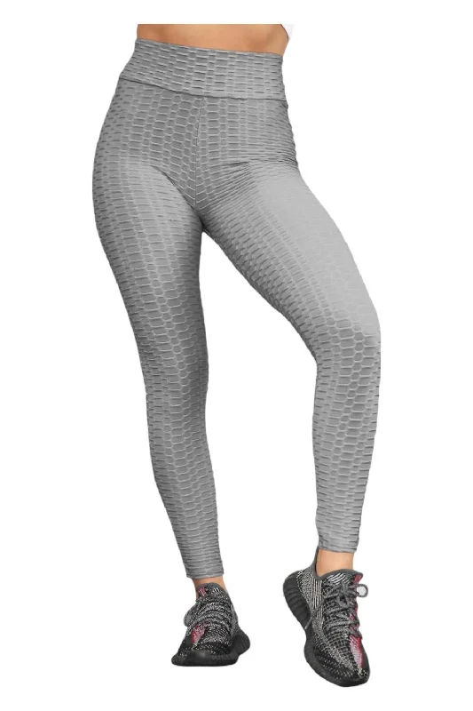 Honeycomb Leggings In Charcoal