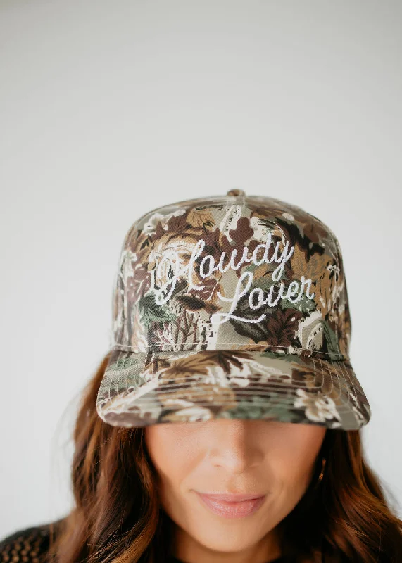 Howdy Lover Camo Trucker Hat