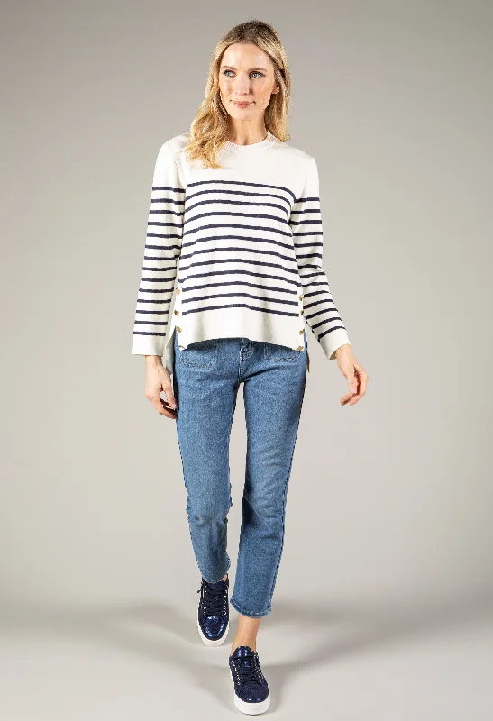 Striped Knit Pullover