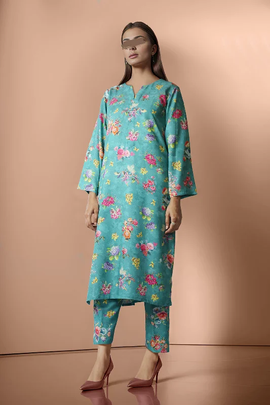 Printed Karandi Stitched 2 Piece (Shirt/Trouser)