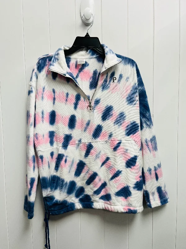 Sweatshirt Collar By Pink In Blue & Pink, Size: S