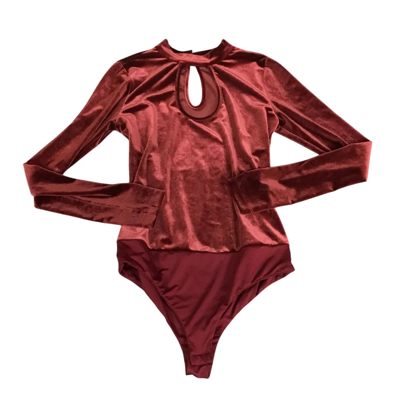 Bodysuit By Shinestar In Red, Size: M