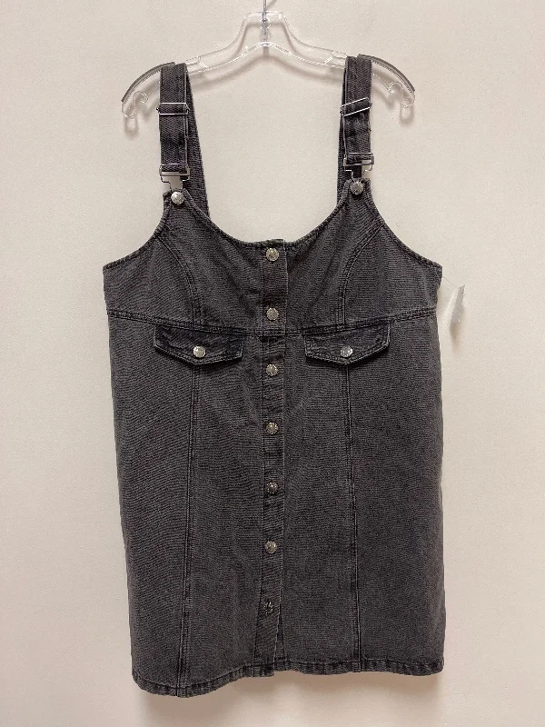 Dress Casual Short By Forever 21 In Grey Denim, Size: 2x