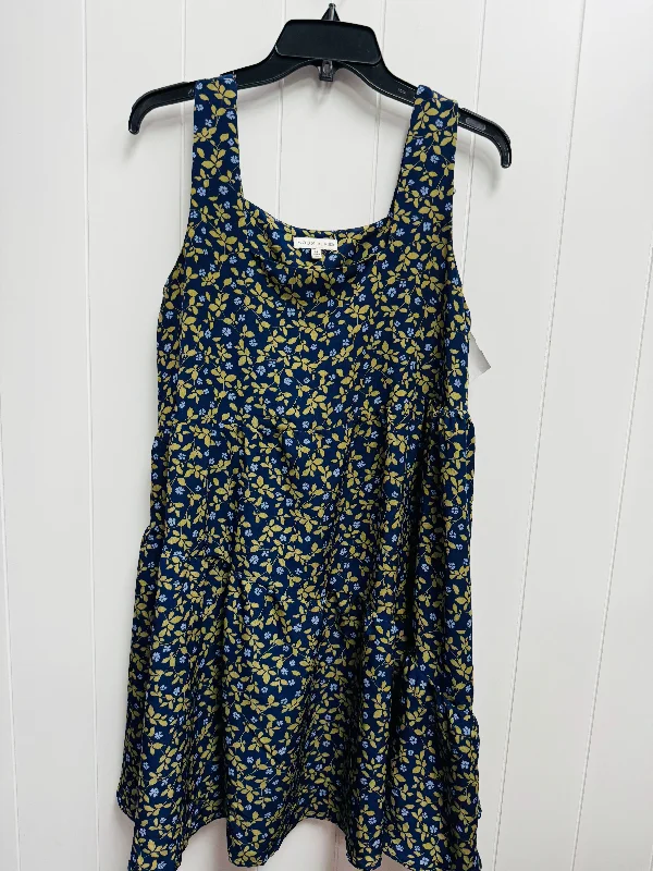 Dress Casual Short By Moon River In Blue, Size: M