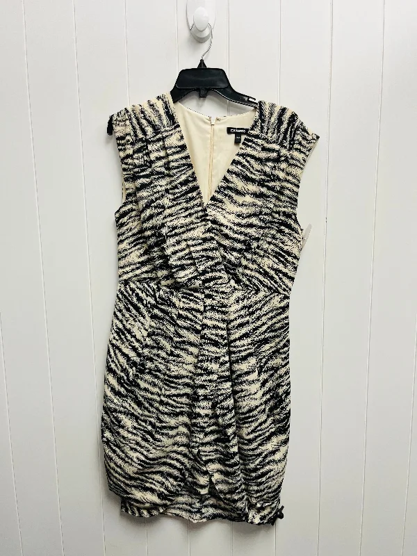 Dress Work By Express In Black & Cream, Size: M