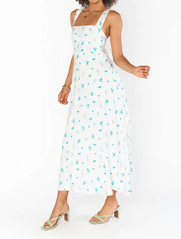 Marmont Midi Dress In Bluebell Ditsy