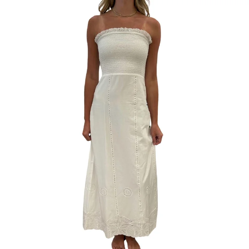 Abbey Maxi Dress In White