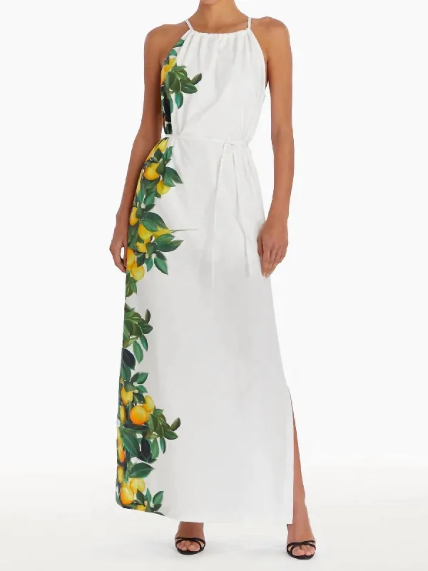 Alicanta Maxi Dress In Lemonhead