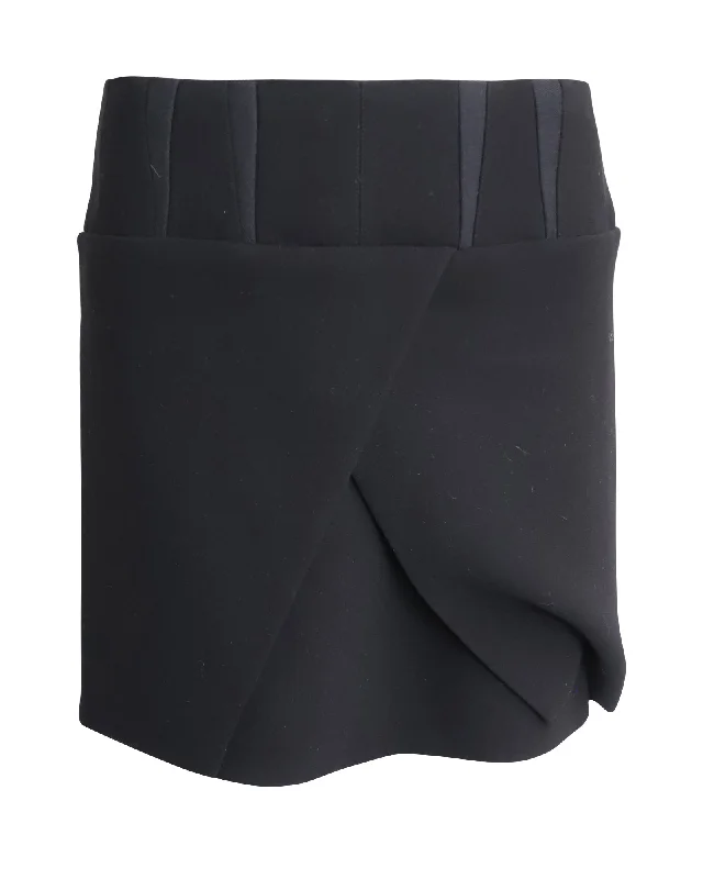 Balenciaga Mini Skirt in Black Acetate