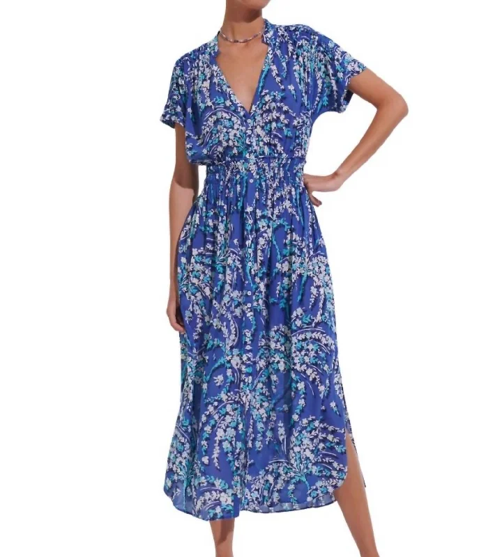 Becky Maxi Dress In Blue Kaktus