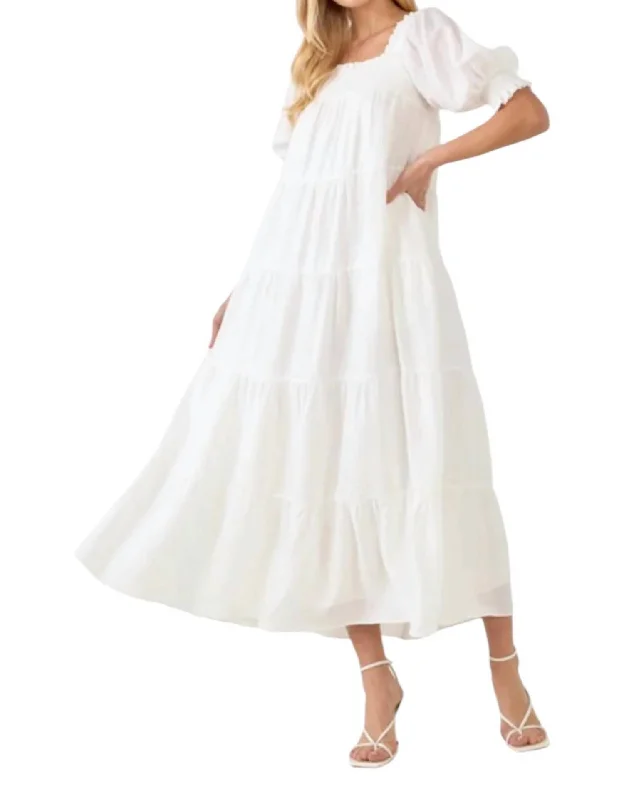 Chaplin Maxi Dress In White