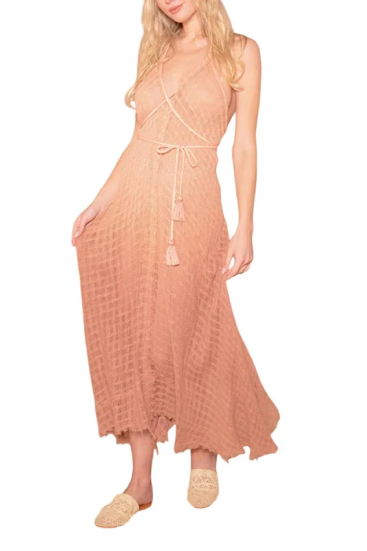 Del Sol Maxi Dress In Orange