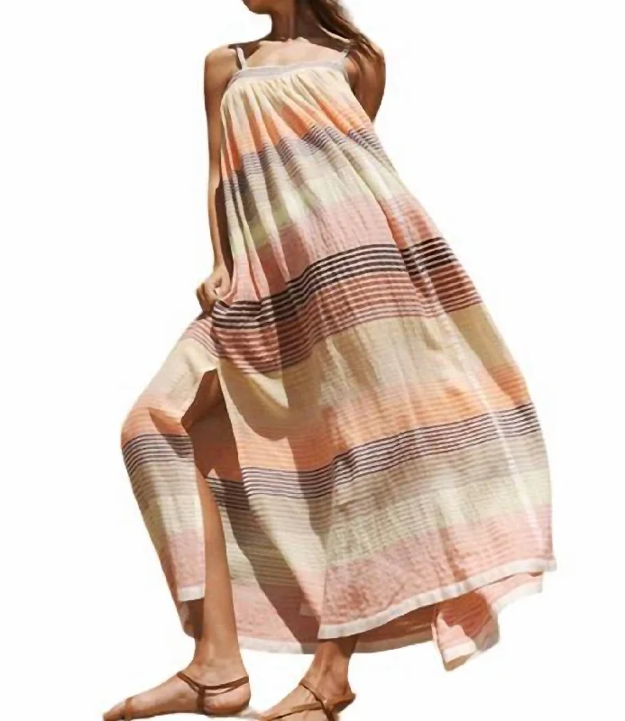 Eda Slip Maxi Dress In Amaresh Sunrise