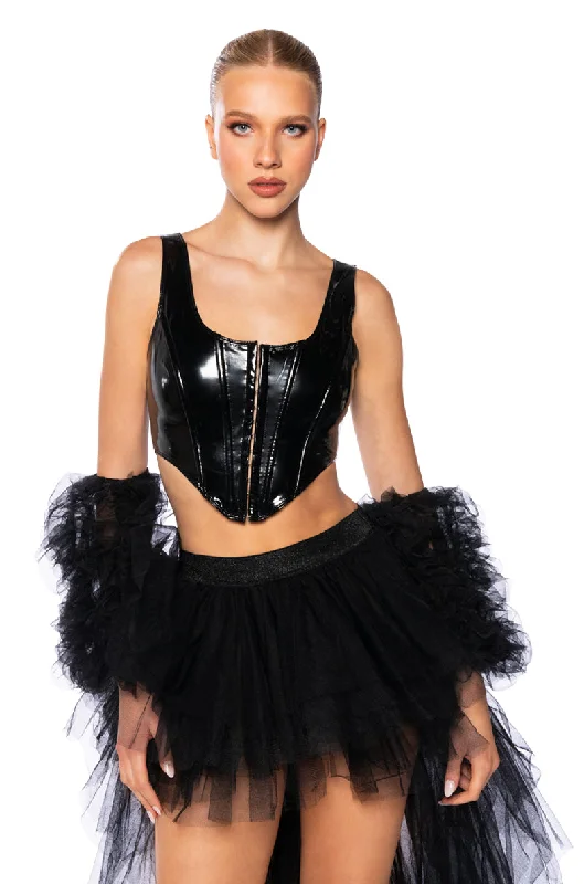 EYES ON THE PRIZE HIGH LOW TULLE SKIRT