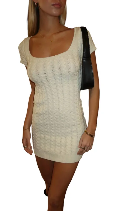 Farmhouse Mini Dress In White