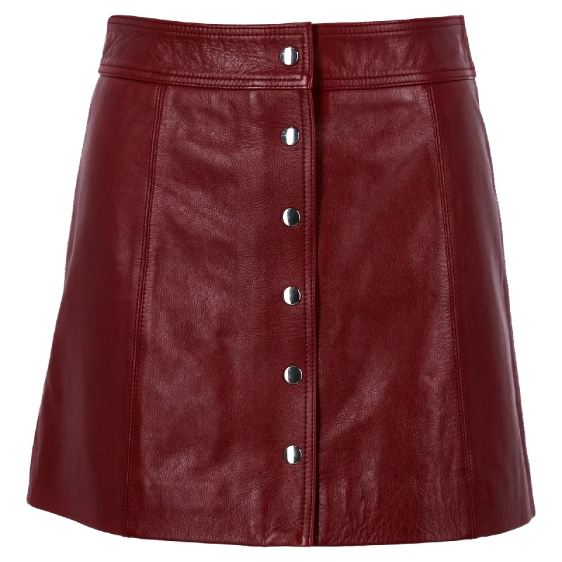 Isabel Marant, Étoile Kais Mini Skirt in Red Leather