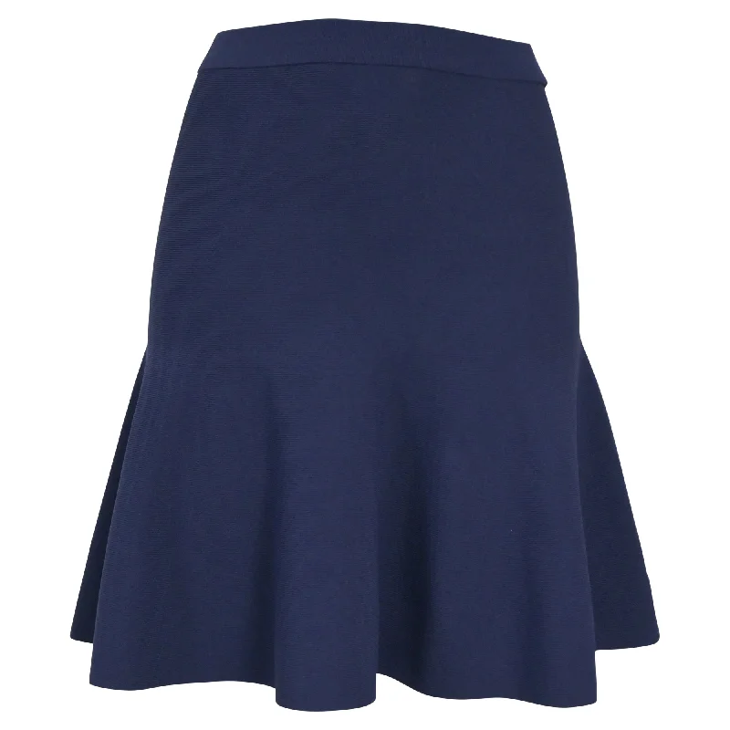 Michael Kors Mini Skirt in Blue Wool