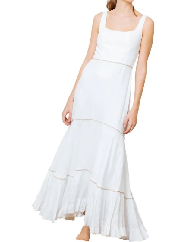 Rebecca Maxi Dress In White