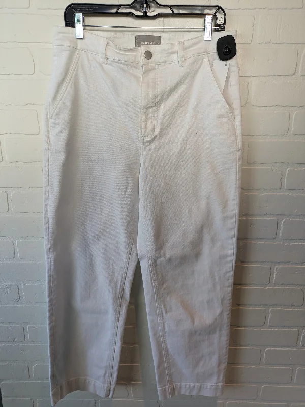 Jeans Straight By Everlane In White Denim, Size: 12