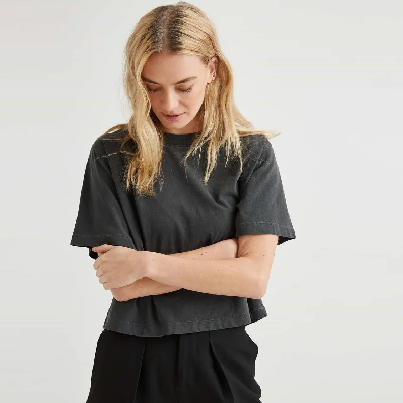 Relaxed Crop Tee (Stretch Limo)