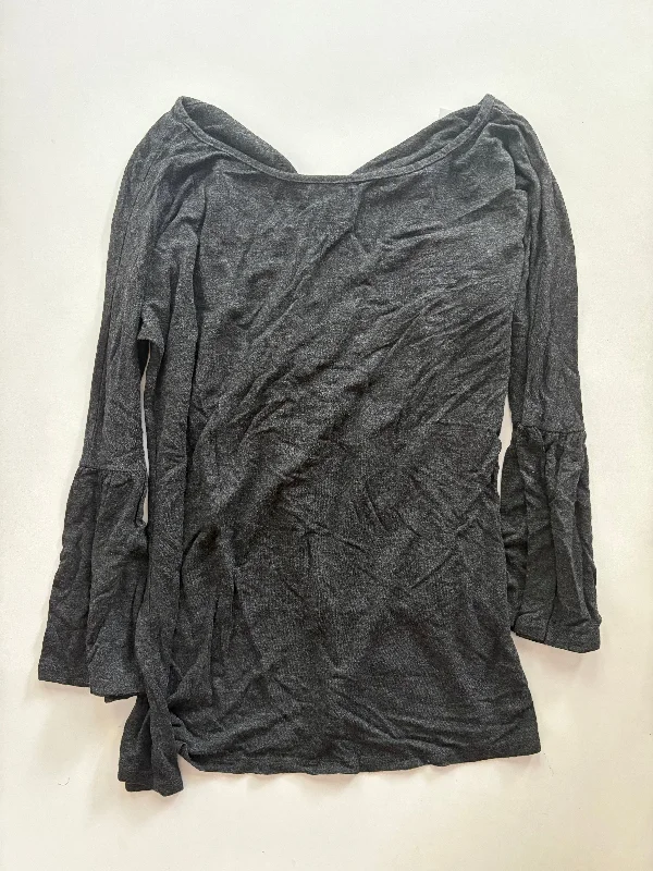 Top Long Sleeve By Lc Lauren Conrad In Grey, Size: Xs