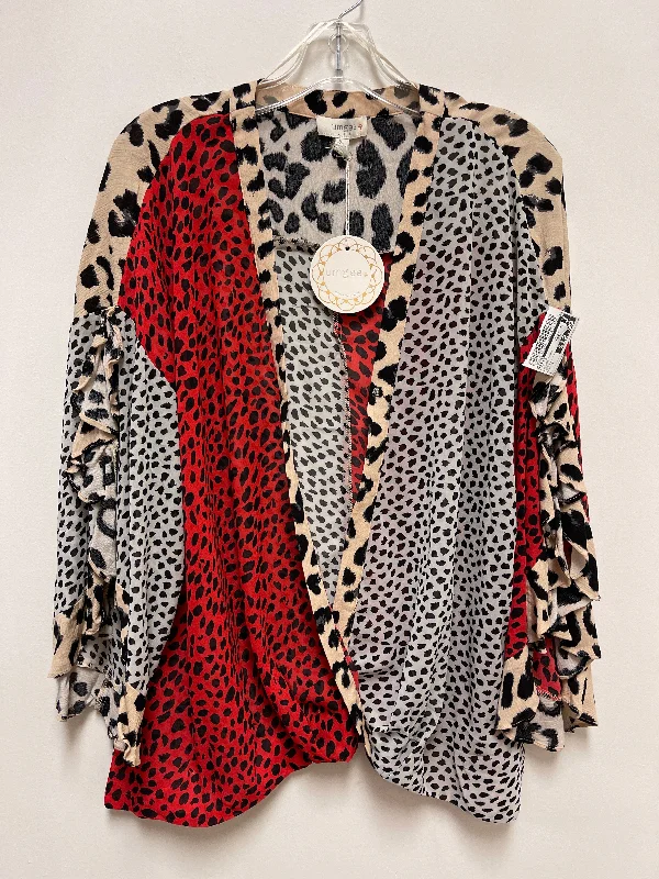 Top Long Sleeve By Umgee In Animal Print, Size: 1x