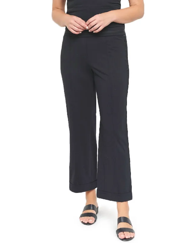 Ponte Cropped Pant In Black