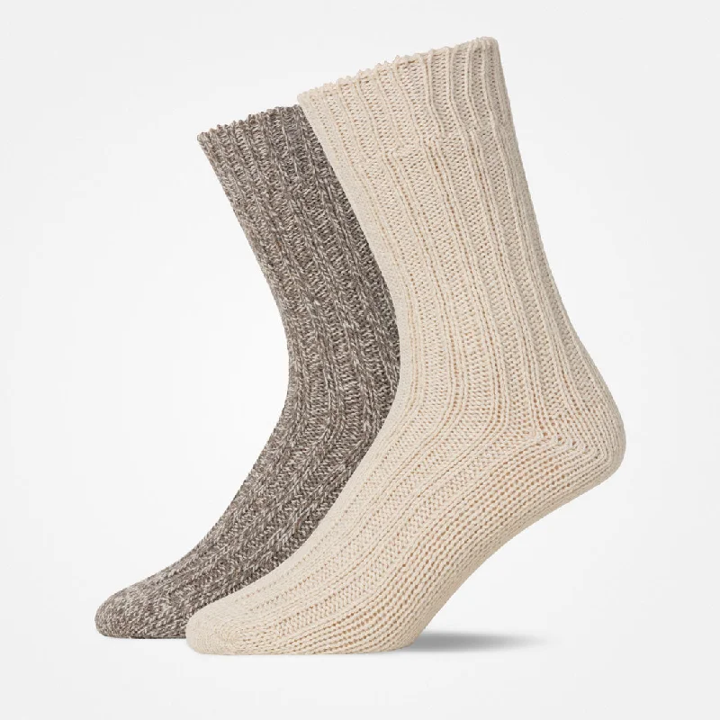 Norweger Socken | Mix (Offwhite/Braun)