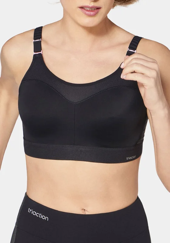 Triumph Triaction Control Lite Wired Sports Bra, Black