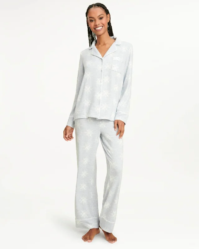 Pillow Soft Long Sleeve PJ Set in Frost