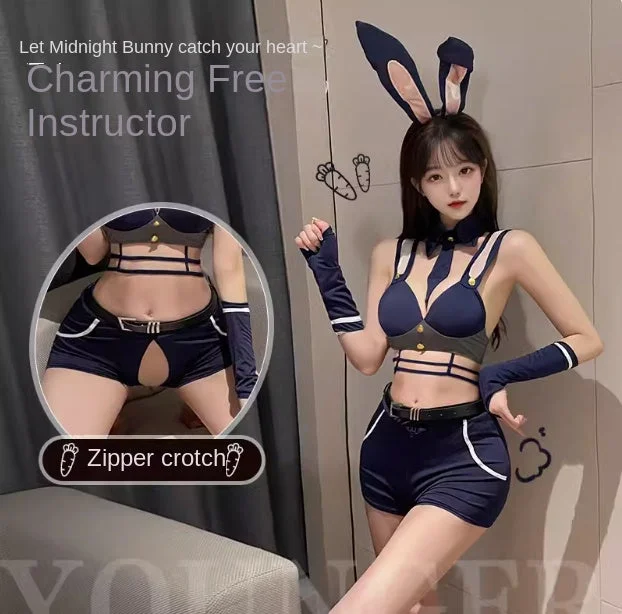 Sexy lingerie Bunny uniform set sexy pajamas free bed gown