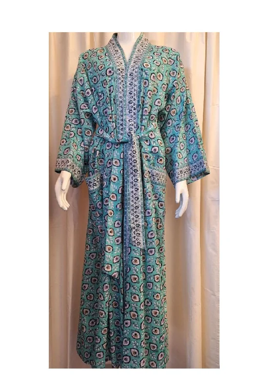 Anokhi Maxi Robe Aqua